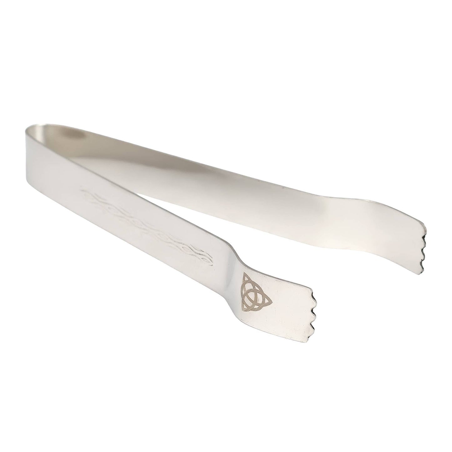 Triquetra Ritual Tongs – Stainless Steel Charcoal Tongs 6"