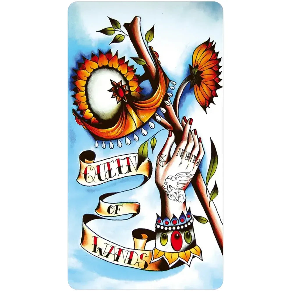 Eight Coins Tattoo Tarot Borderless Miniature Edition – Mini Tattoo Style Tarot Deck