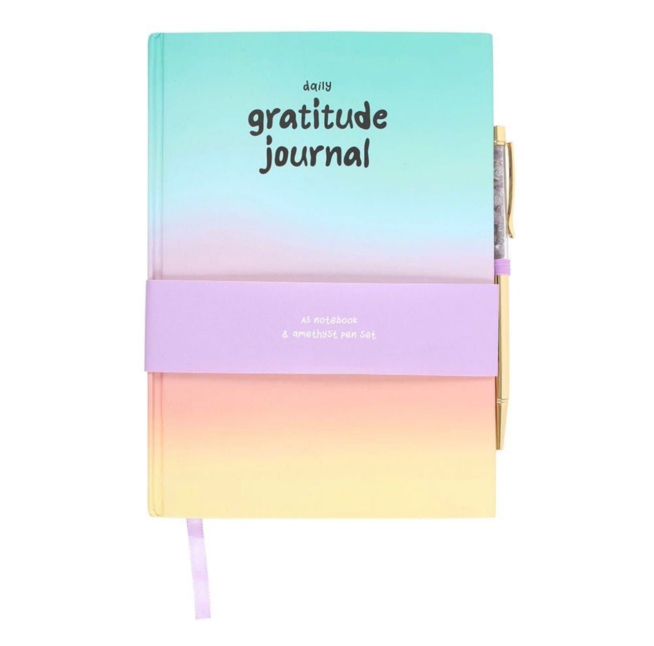 Gratitude Journal with Amethyst Pen Gratitude Journal with Amethyst Pen