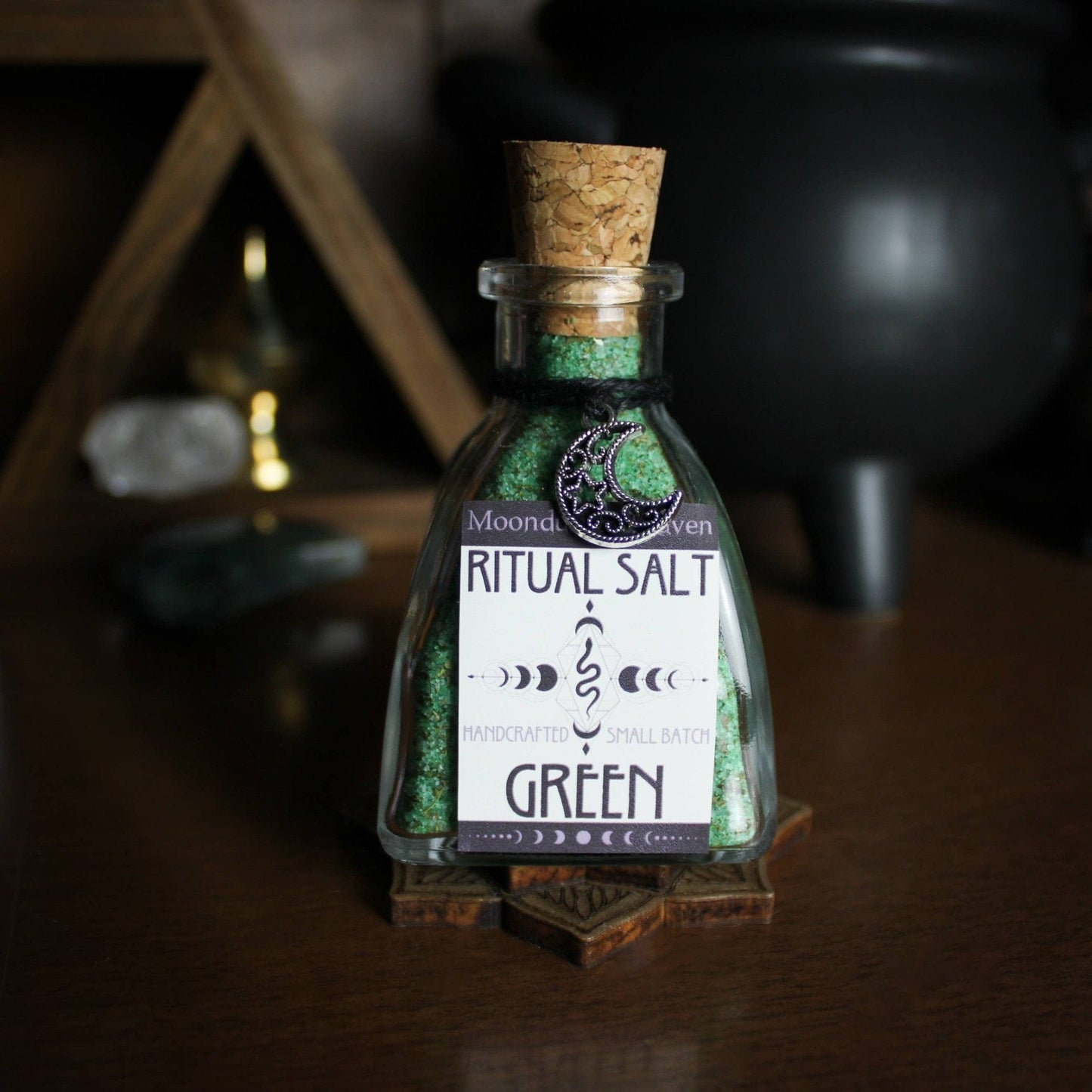 Green Ritual Salt, Witches Green Salt, Abundance Salt Green Ritual Salt, Witches Green Salt, Abundance Salt