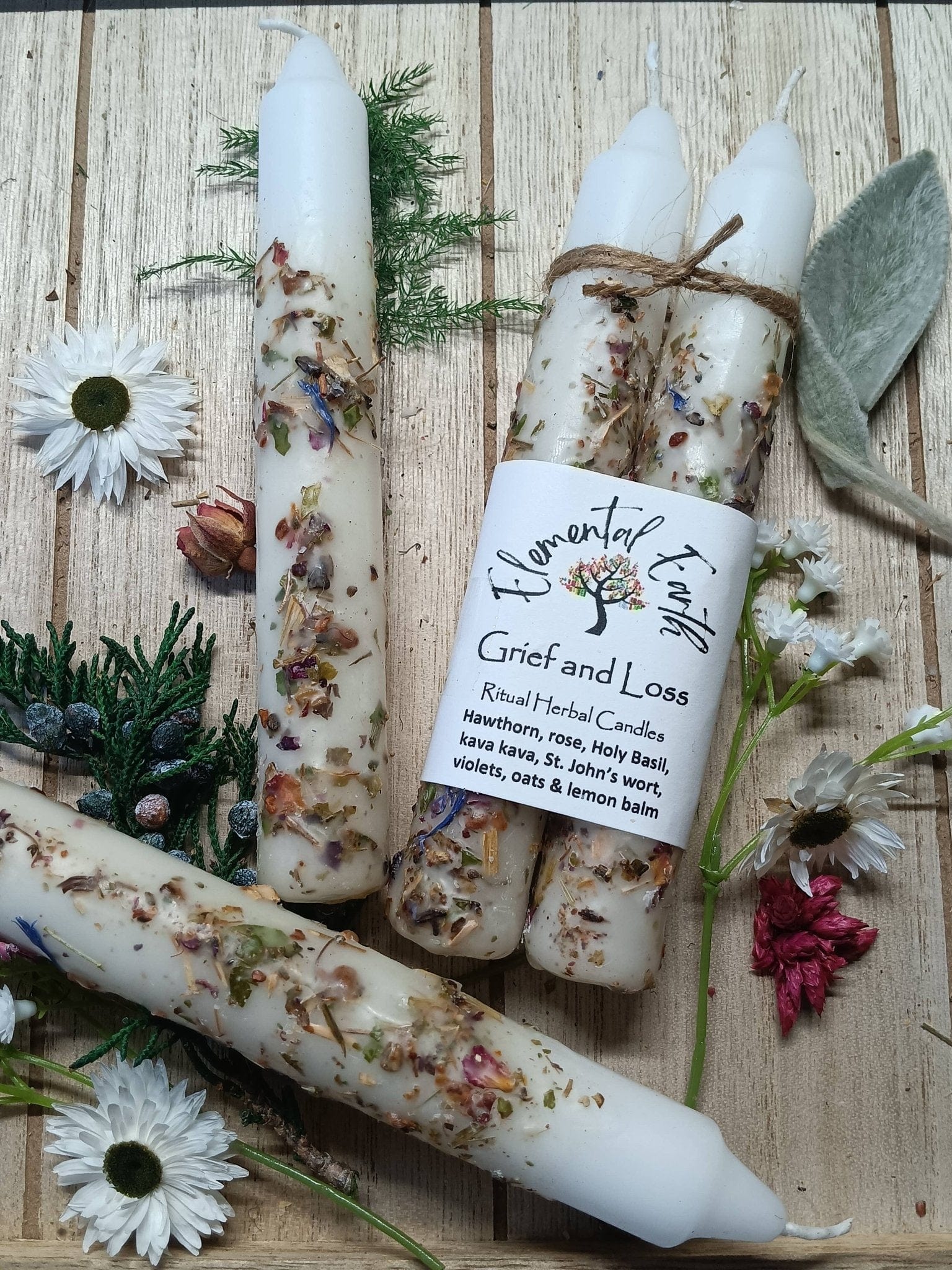 Grief and Loss Herbal Intention Candles Grief and Loss Herbal Intention Candles