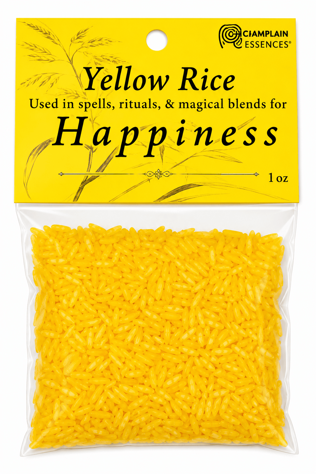 Happiness Ritual Rice | Yellow Intention Rice for Joy & Positivity (1 oz.)