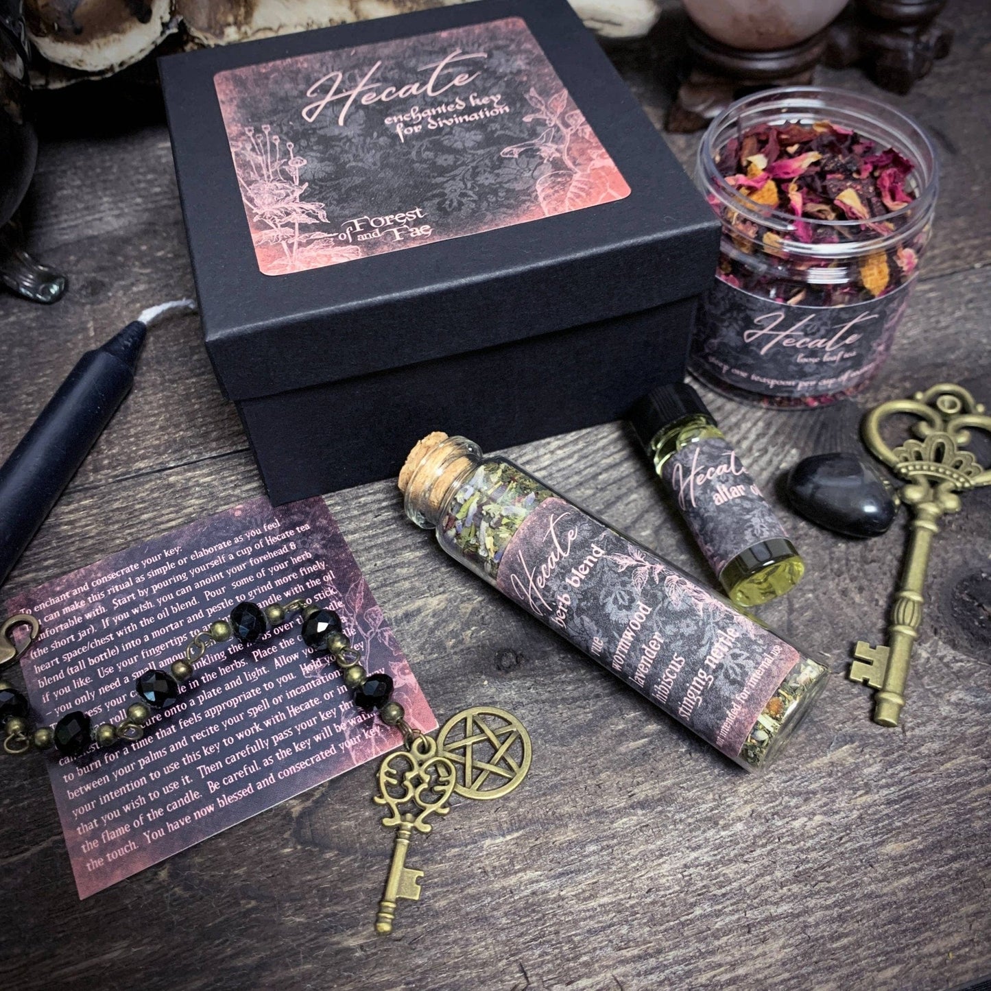 Hecate Enchanted Key DIY Kit • Witch kit for ritual & spells Hecate Enchanted Key DIY Kit • Witch kit for ritual & spells
