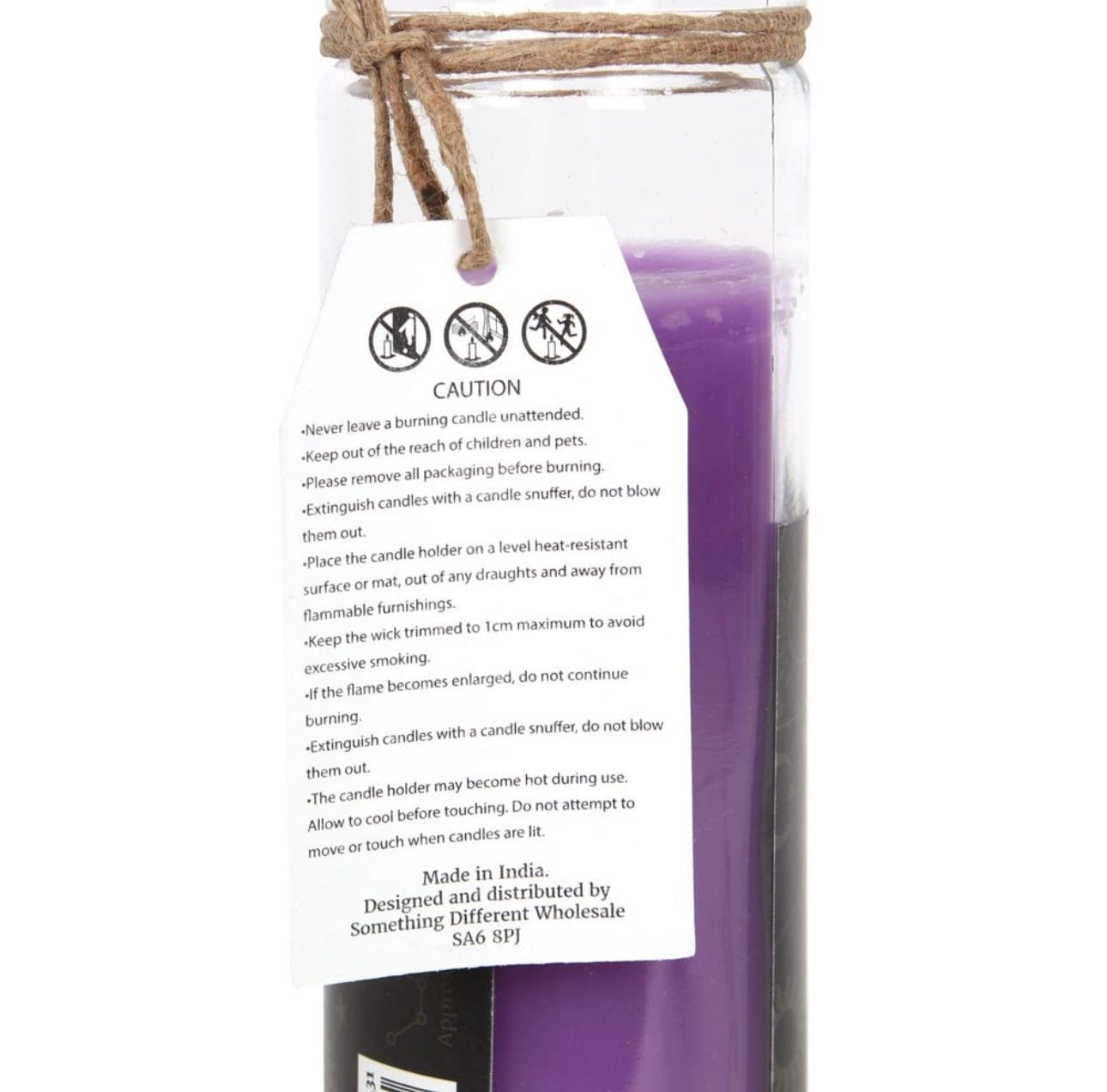 Lavender Prosperity Spell Tube Candle - Authentic Occult and Witchcraft Supply Image