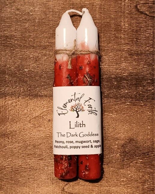 Lilith Herbal Intention 6 inch Candles Lilith Herbal Intention 6 inch Candles