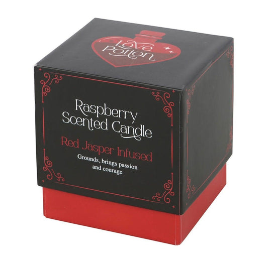 Love Potion Raspberry Crystal Chip Candle Love Potion Raspberry Crystal Chip Candle