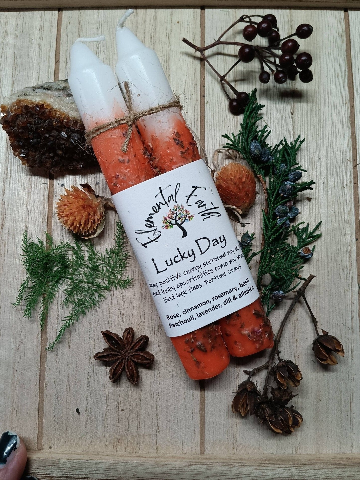 Lucky Day Herbal Intention Candles - Authentic Occult and Witchcraft Supply Image