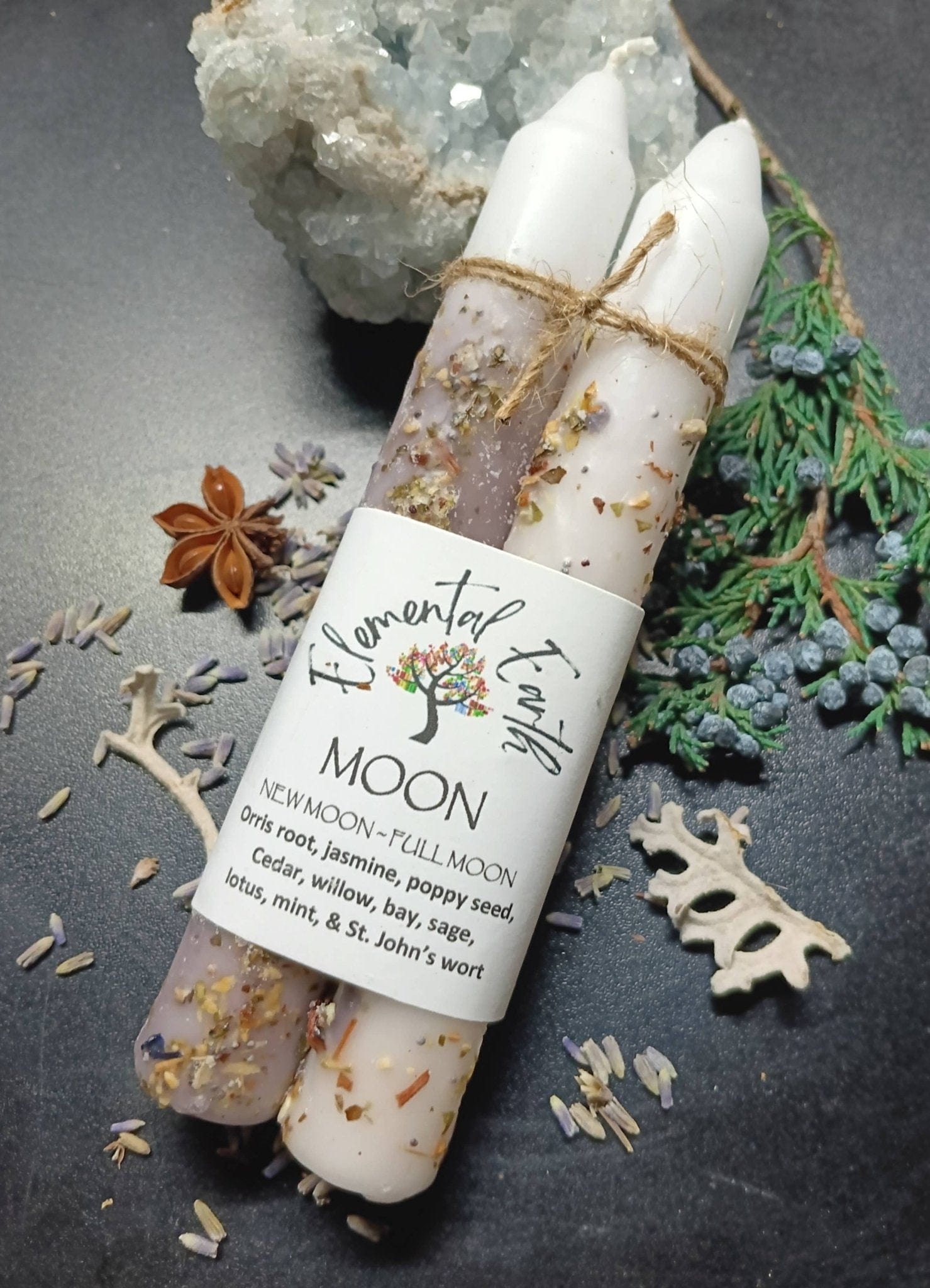 Moon Herbal Intention Candles Moon Herbal Intention Candles