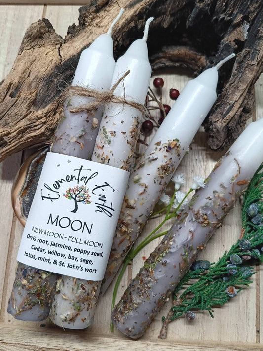 Moon Herbal Intention Candles Moon Herbal Intention Candles