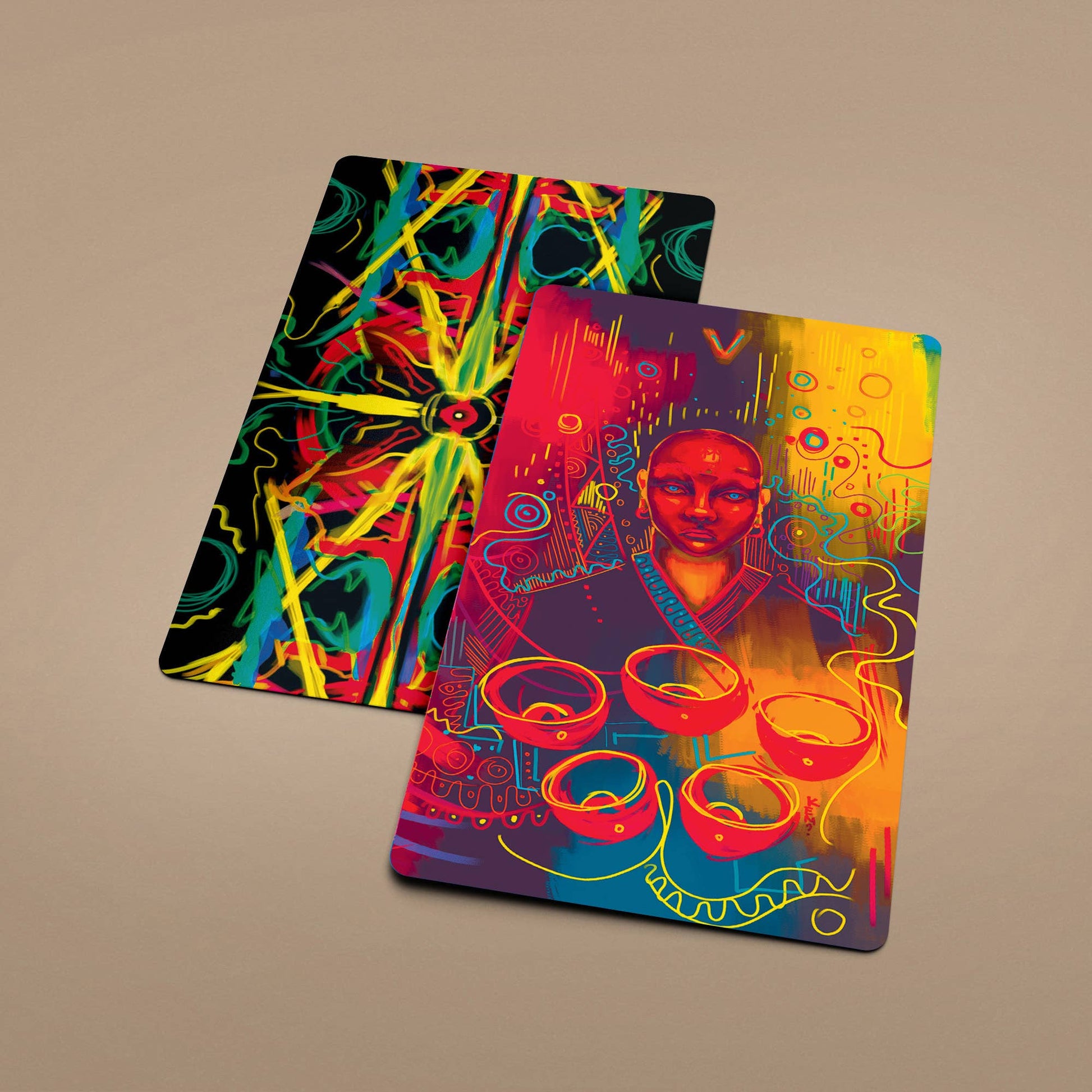Neon Tarot 78 Cards Deck Neon Tarot 78 Cards Deck