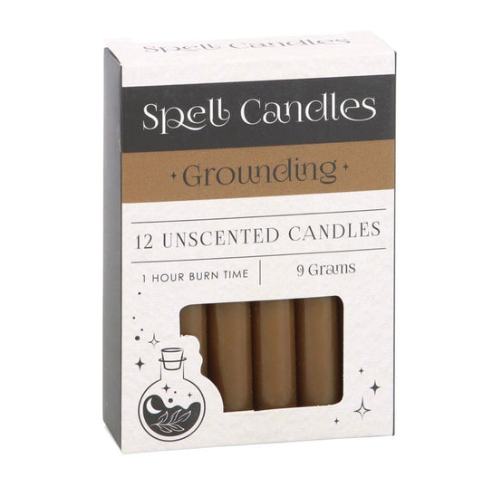 Pack of 12 Grounding Spell Candles Pack of 12 Grounding Spell Candles