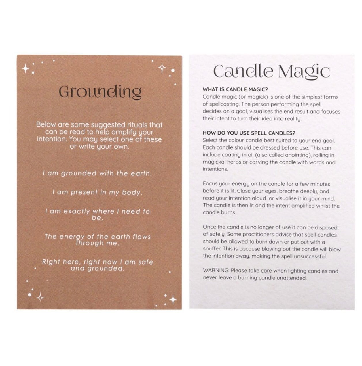 Pack of 12 Grounding Spell Candles - Authentic Occult and Witchcraft Supply Image