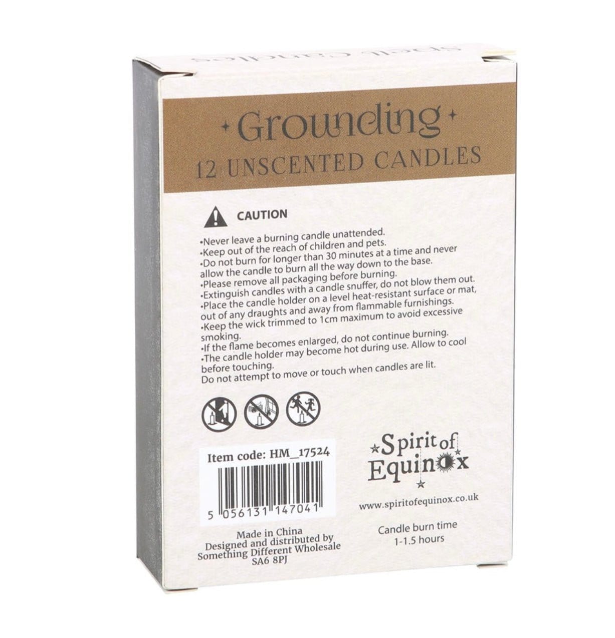 Pack of 12 Grounding Spell Candles - Authentic Occult and Witchcraft Supply Image