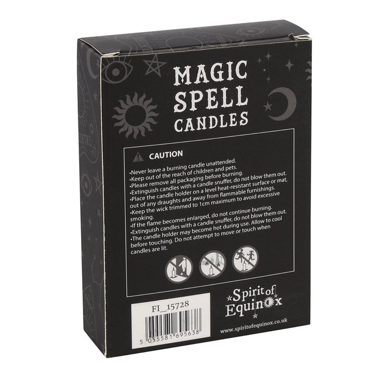 Pack of 12 Light Blue "Peace" Spell Candles - Authentic Occult and Witchcraft Supply Image