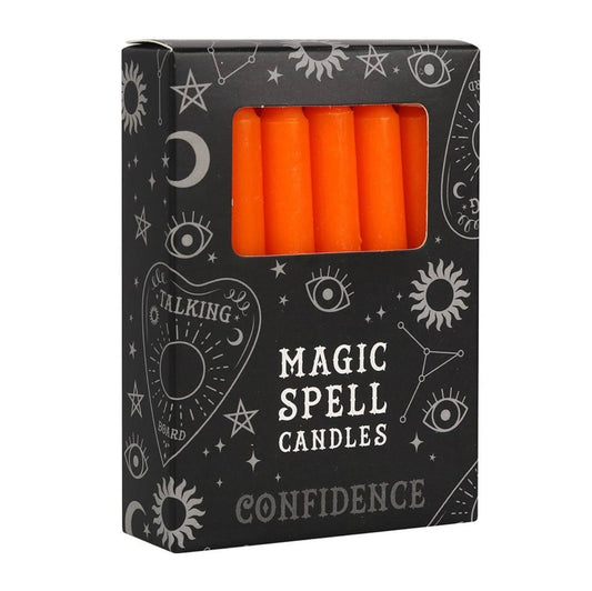 Pack of 12 Orange "Confidence" Spell Candles Pack of 12 Orange "Confidence" Spell Candles