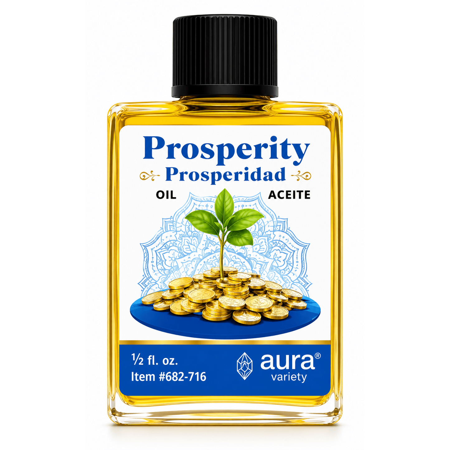 Prosperity Ritual Oil | Spiritual Oil for Abundance & Success (4 Dram / ½ fl oz)