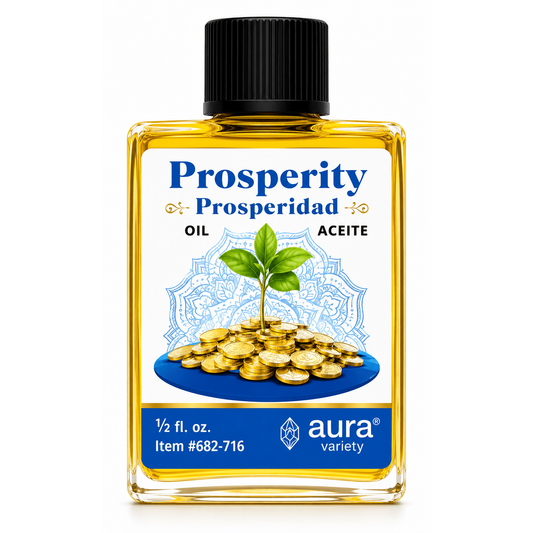 Prosperity Ritual Oil | Spiritual Oil for Abundance & Success (4 Dram / ½ fl oz)