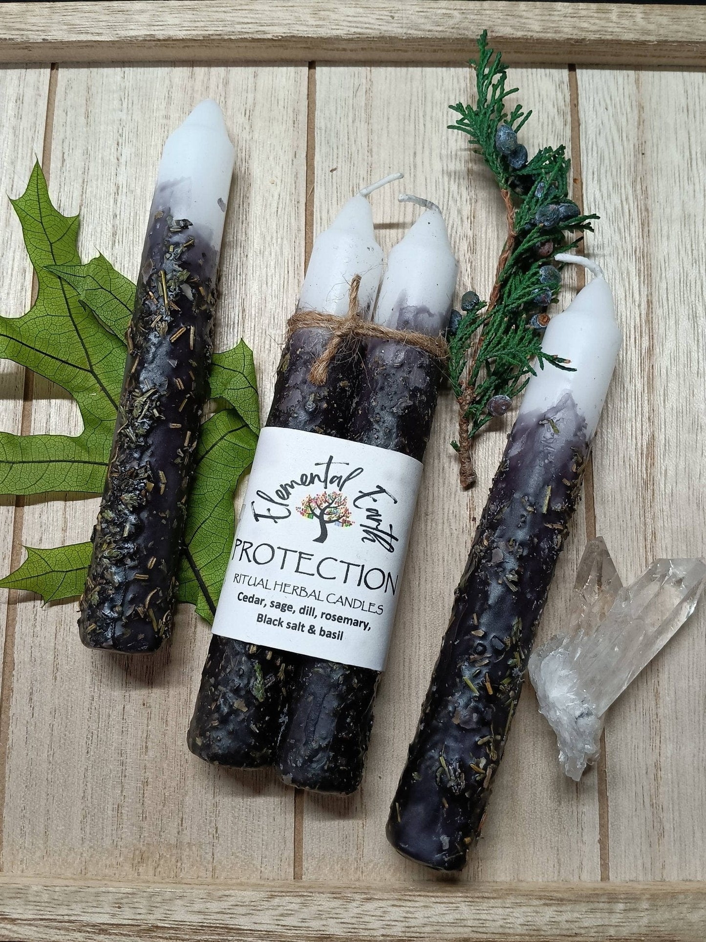 Protection Herbal Intention Candles - Authentic Occult and Witchcraft Supply Image