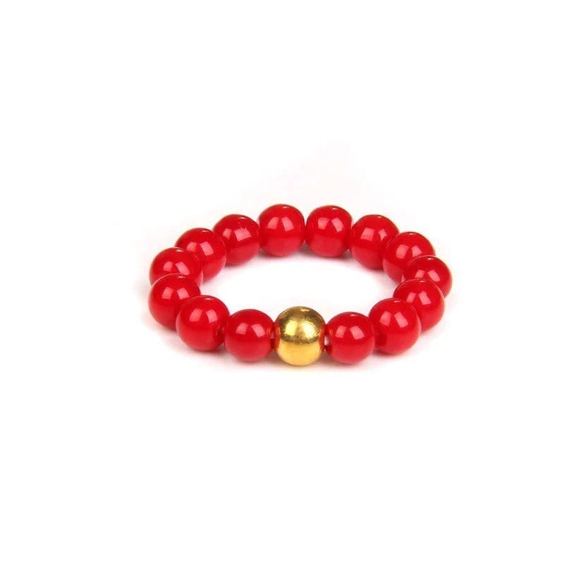Red Porcelain Customizable Beaded Ring Set - Stack, Mix & Match! Customizable Beaded Ring Set - Stack, Mix & Match!