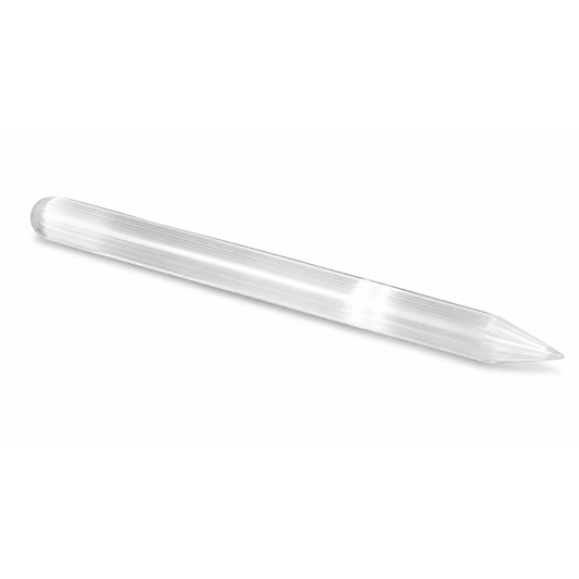 White Selenite Wand | Natural Crystal Wand for Cleansing & Clarity (5–6 in.)