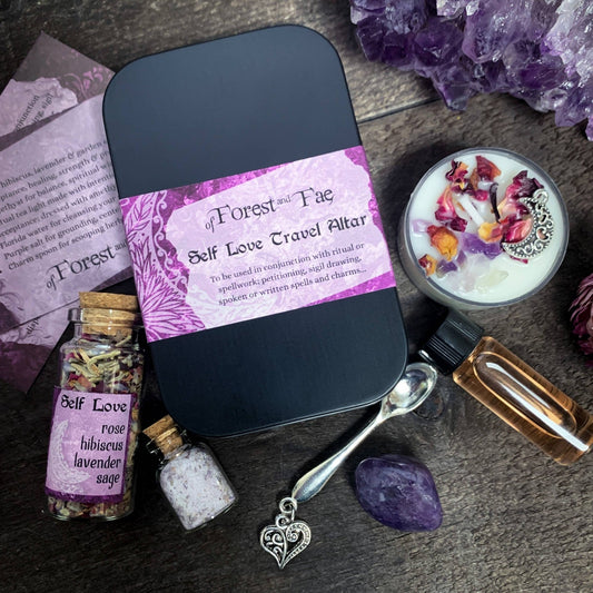 Self Love Travel Altar • Ritual Witchcraft Kit • DIY Self Love Travel Altar • Ritual Witchcraft Kit • DIY