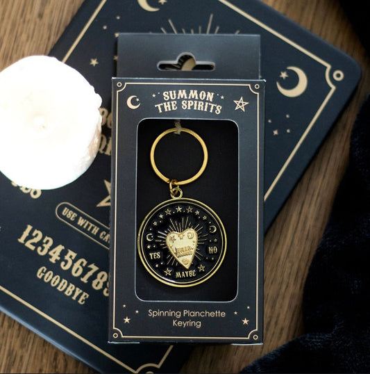 Spinning Talking Board Planchette Keyring Spinning Talking Board Planchette Keyring